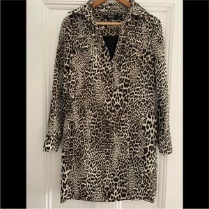 NWOT- Badgley Mischka Leopard Print Long Sleeve Dress